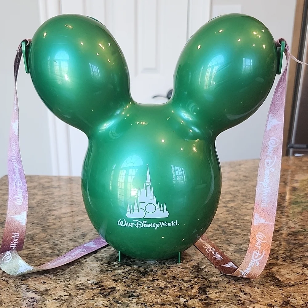 Disney‎ World Green Mickey Balloon Popcorn Bucket